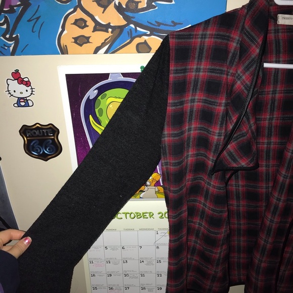 ‼️SALE‼️ 90’s VINTAGE GRUNGE PUNK FLANNEL CARDIGAN FALL AUTUMN - Picture 2 of 5